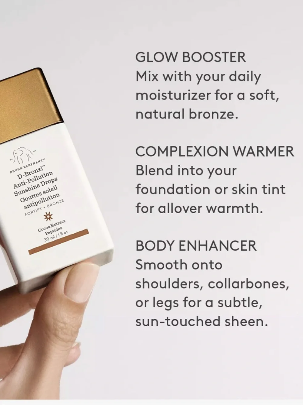 Drunk Elephant White Box with Gold Imprint